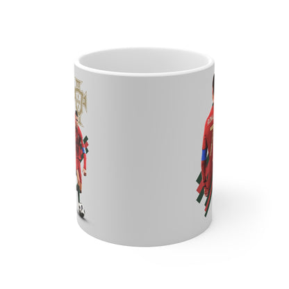 Soccer Legend No.7 Ceramic Mug — Portugal Football Player Design