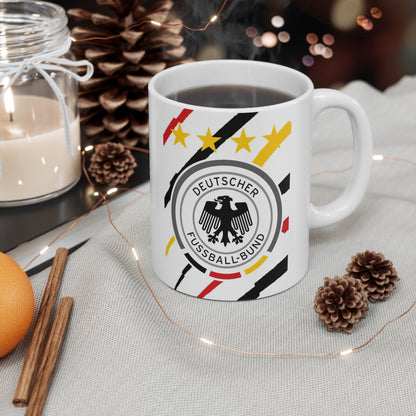 Germany Football Crest Mug — Deutscher Fußball-Bund 11oz Coffee Cup