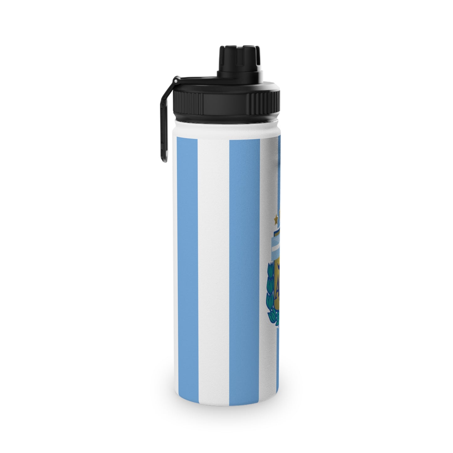Argentina Crest Stainless Steel Sports Water Bottle – AFA Flag Design