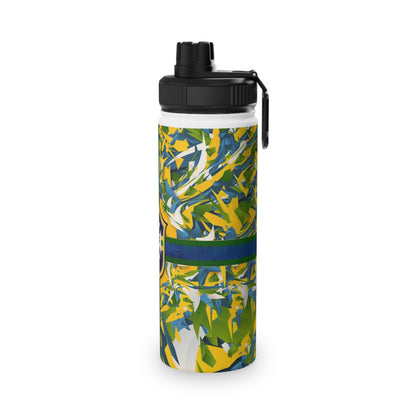 Brazil Flag Sports Water Bottle — CBF Crest Stainless Steel Bottle