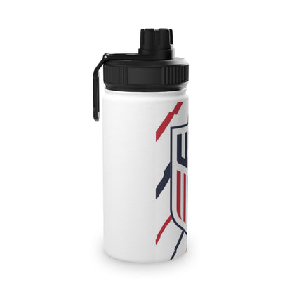 USA Shield Stainless Steel Sports Water Bottle - Patriotic Athletic Hydration