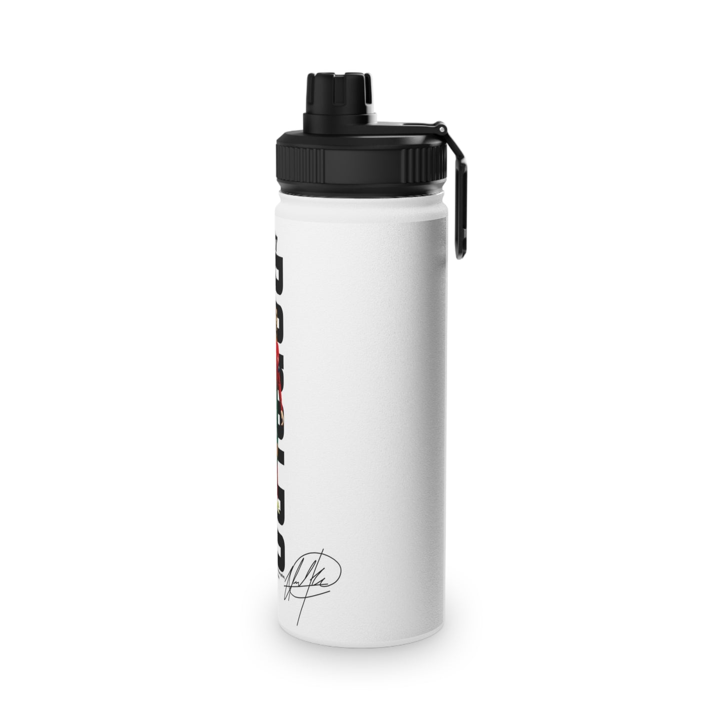 CR7 Ronaldo Stainless Steel Sports Water Bottle — Football Player Design