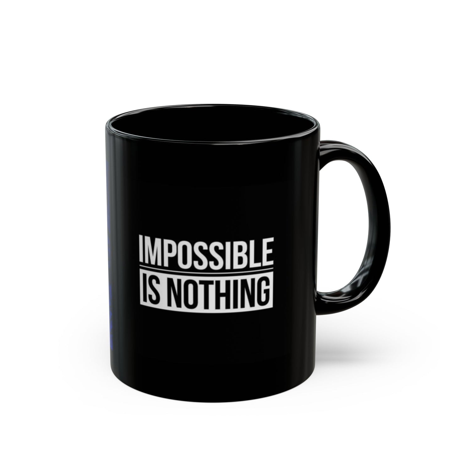 Impossible Is Nothing Black Mug — Motivational Coffee Cup (11oz/15oz)