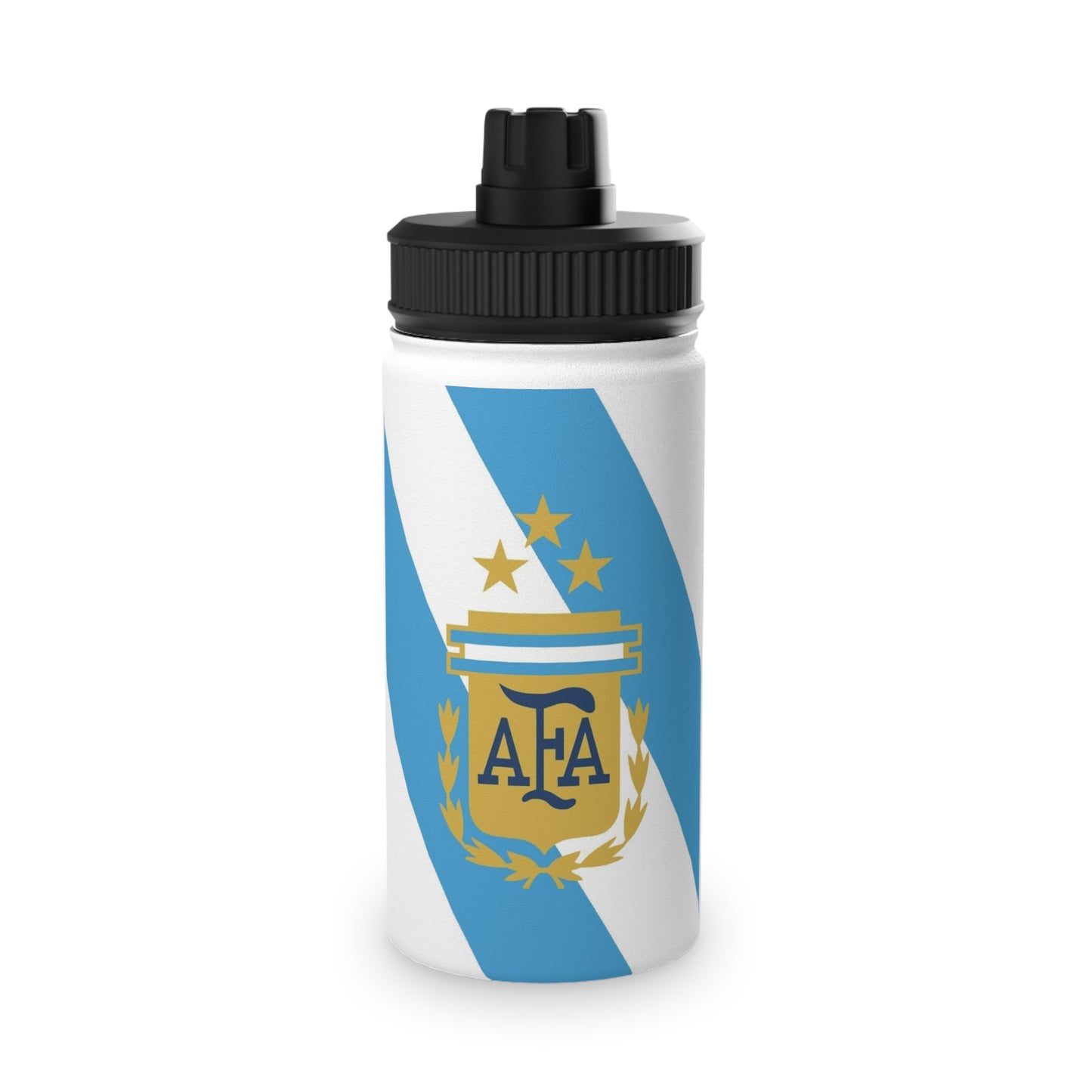 Argentina Crest Blue Stripe Water Bottle Collection